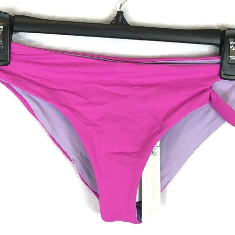 L Space Women’s Breakers Bright Pink Bikini Bottom Size L